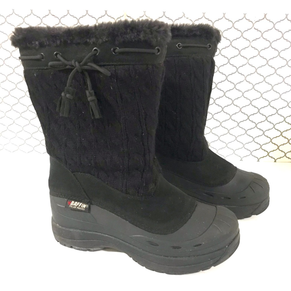 Baffin Women's Black Insulated Winter Boots Size 9